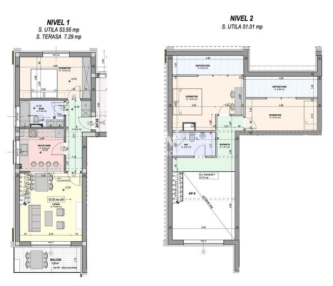 Penthouse 4 camere+2 băi, la cheie, jaluzele electrice - întabulat - 10