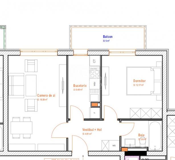 Ocazie Unica: 2 Camere  110.000€ (TVA 0%) in Cosmopolis - 7