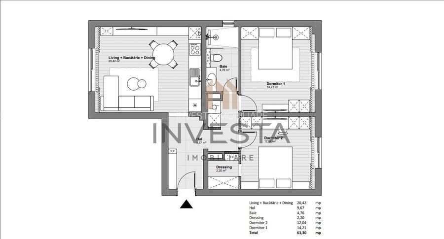 Apartament 3 camere decomandate SUPERFINISAT strada Nasaud! - 1