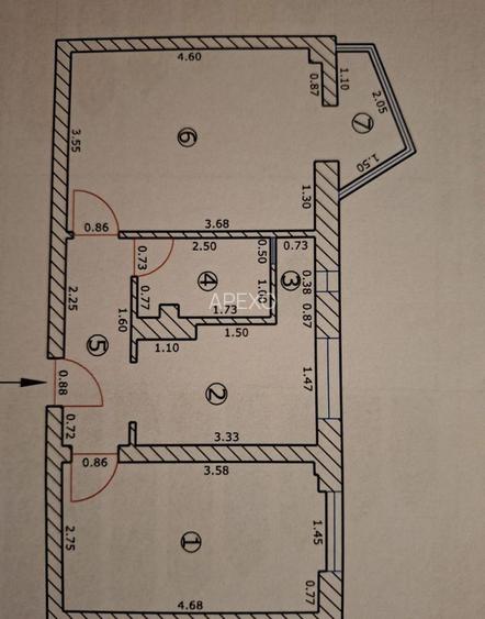 Apartament 2 camere decomandat | Centrul Civic | Afi - 7
