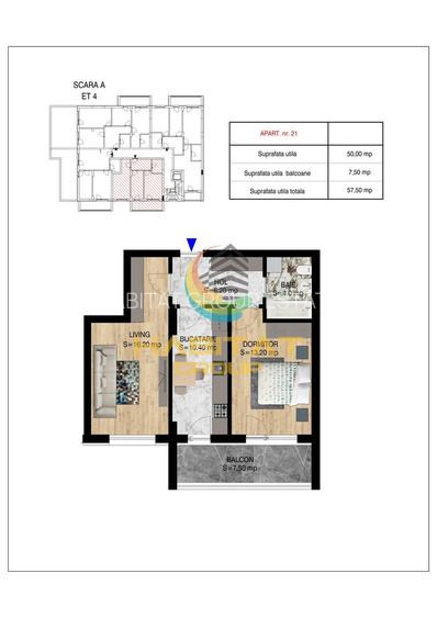 Pallady 2 camere decomandat 58 mp la 15 min.metrou N.Teclu - 2