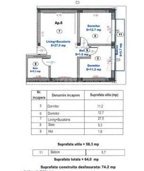 Apartament modern cu 3 camere în Turnișor – Comision 0%! - 7