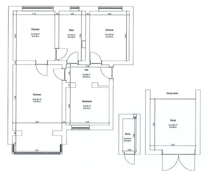 Apartament 3 camere, Gheorghe Doja, Oradea,70 mp. 125 000. Comision 0. - 14