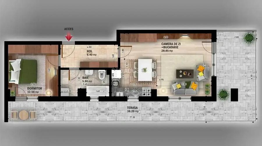 Apartament 2 camere ansamblu superb finisaje premium mutare rapida - 2