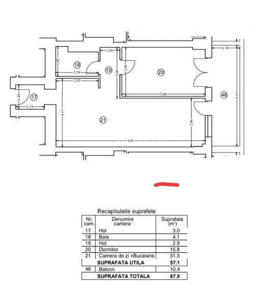 SunLake Residence, 2 camere, 67,5 mp, terasa 10 mp - 15