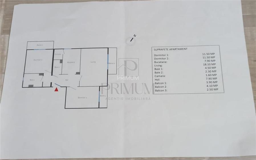 LIPOVEI | 3 CAM | 2 BAI | 3 BALCOANE | GARAJ | ET.2 | DECOMANDAT | CENTRALA| - 6