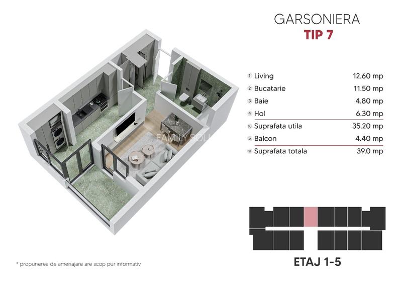 Garsonieră spațioasă 39 mp Încălzire în pardoseală Finisaje 15min Metrou Berceni - 6