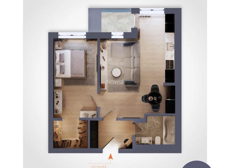 2 camere NOU | Dressing | OMV Pipera | - 7