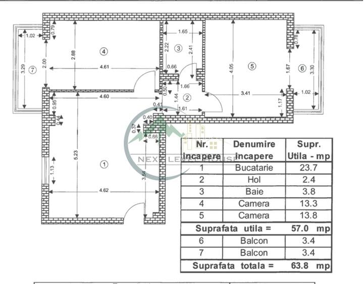 Apartament structura mare, Scriitorilor - 7