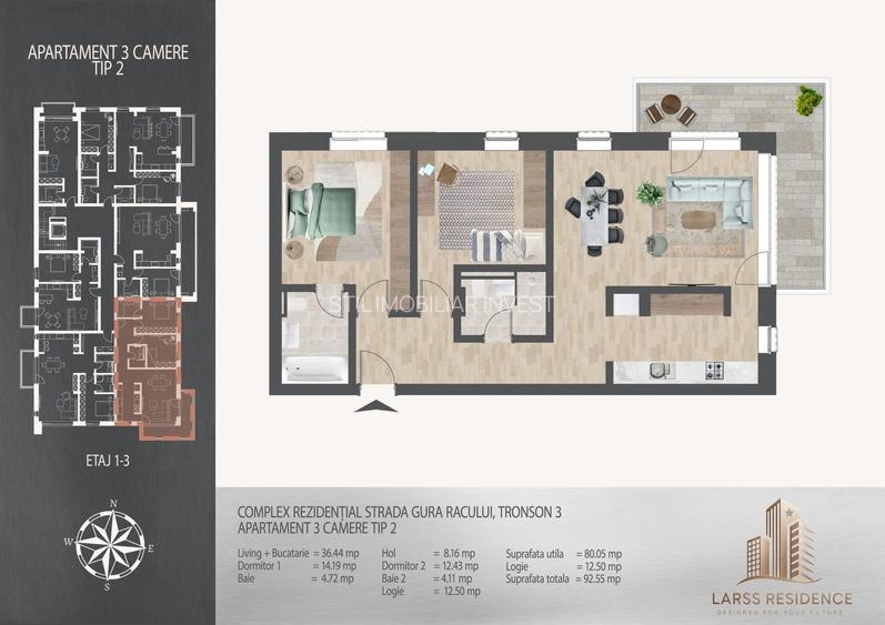 Apartament 3 camere Theodor Pallady metrou,Langa scoala Victor Brauner - 6