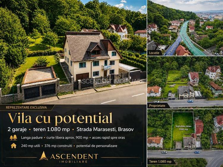 Vila cu potential, 2 garaje, teren 1.080 mp, strada Marasesti, Brasov - 10