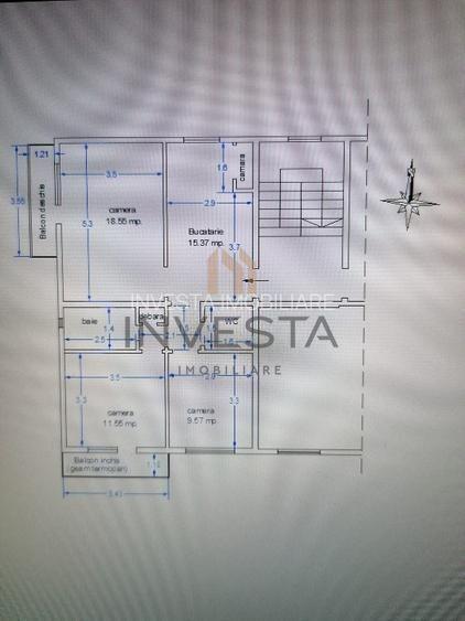 Apartament cu 3 camere decomandate zona Titulescu - 6