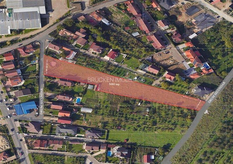 Teren intravilan pentru dezvoltare rezidentiala | 5.680 mp | front dublu | zona - 2