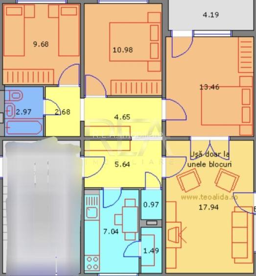 4 camere, 1/4, anvelopat-Drumul Taberei - 2