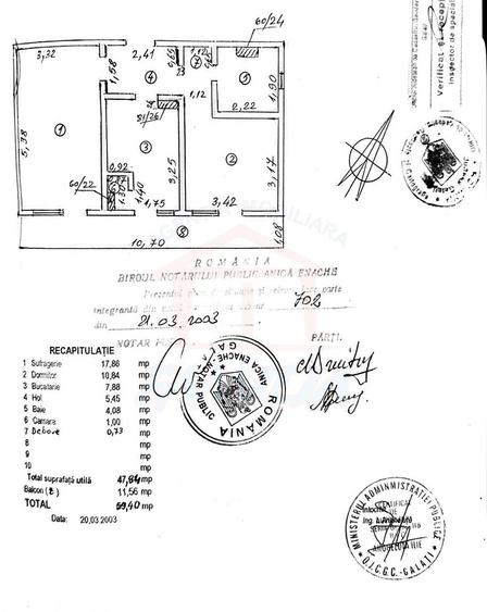 70.ooo euro, apartament 59 mp,  2 camere, decomandat etaj 5 Micro18 - 3