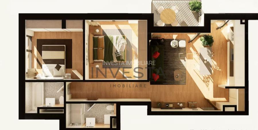 Apartament cu 3 camere - Complex rezidential premium, Intre Lacuri - 1