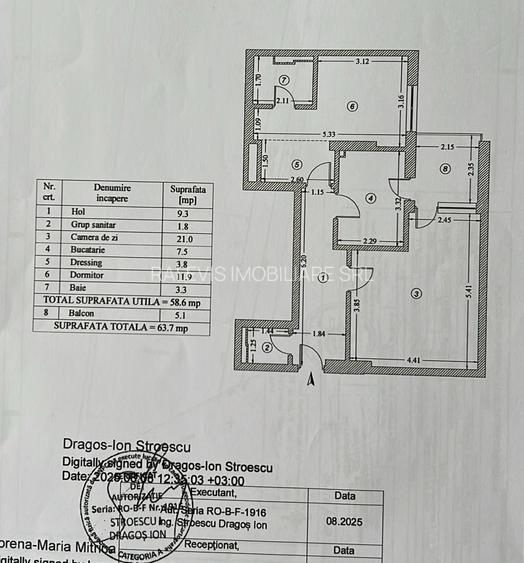 Vanzare apartament unicat, 2 camere, 2 bai, centrala proprie, sector 4 Hornbach - 1