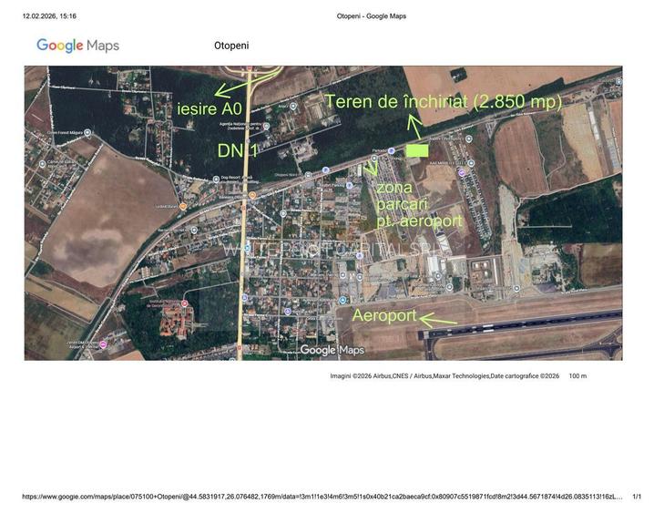 Teren 2.850 mp închiriat – flux direct către Aeroport ideal Rent a Car – Otopeni - 11