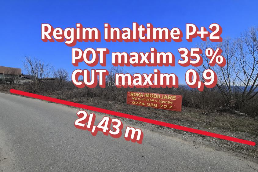 Teren intravilan 4.797 mp Bujoreni (Lăzărești) – zonă Lic, P+2E - 3