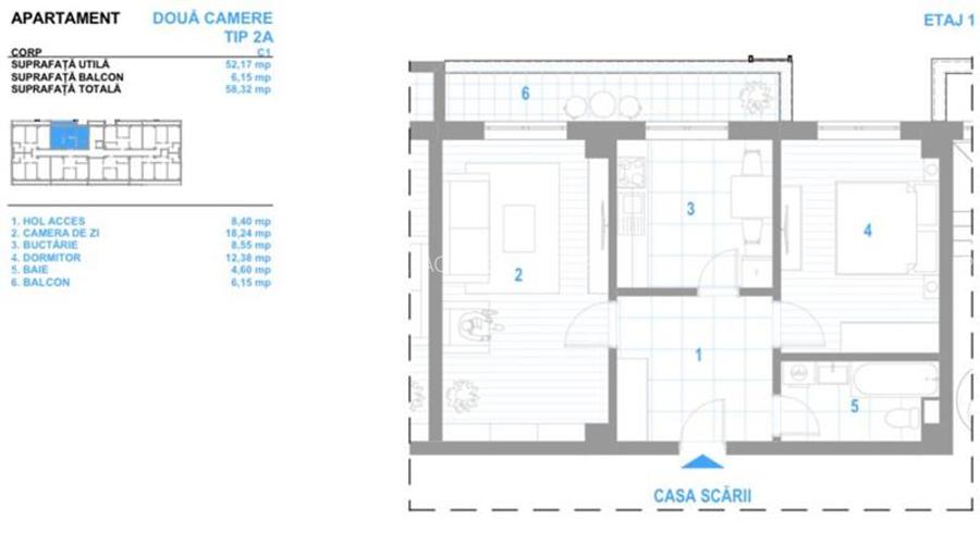 Tva inclus, intabulat, apartament premium, 2 camere, Bucium - Visan - 11