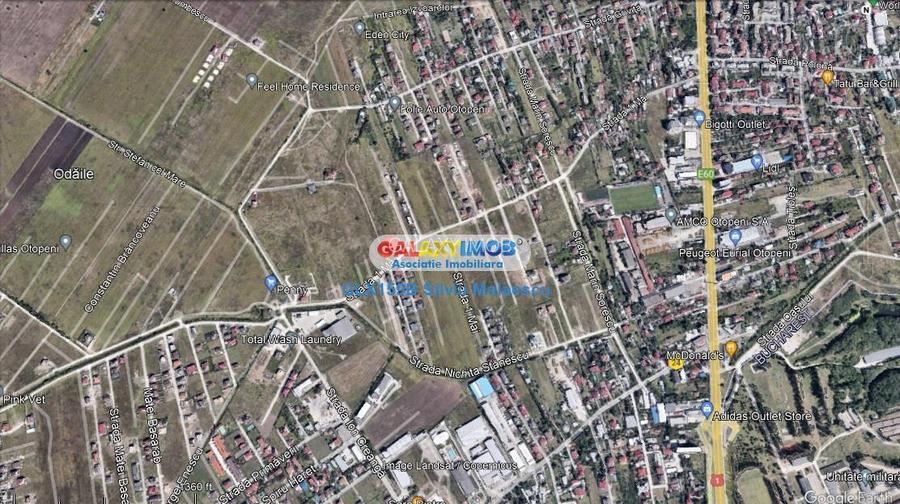 Otopeni 575 Mp - Lot 412 Mp+163 Mp(cota de drum si gradina) str. 1 Mai - 2