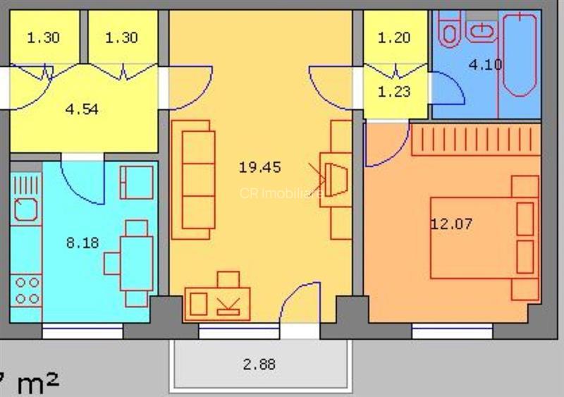 Apartament de 2 camere Titan 1 Decembrie Centrala proprie Metrou - 4