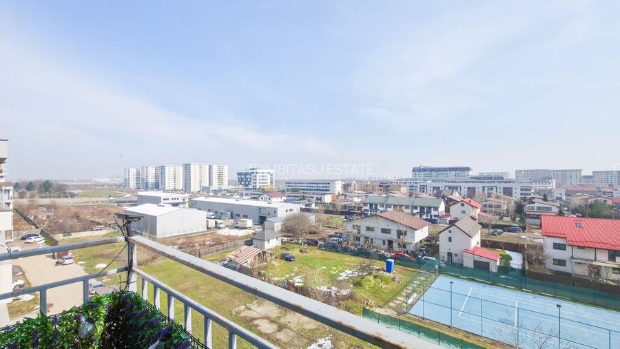 Apartament 2 camere Bragadiru Alunului, mobilat, balcon 19mp, parcare - 15