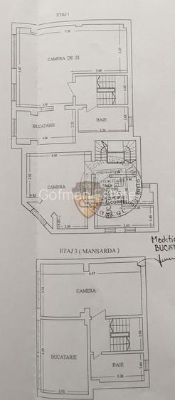 Vila 10 camere Dacia Stadion Farul D+P+2E+M 405 mp centrala gaz A/C 9 dorm 6 bai - 19