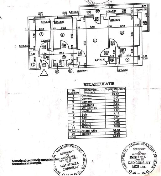 Titan metrou - Apartament 3 camere , 2 bai - 9