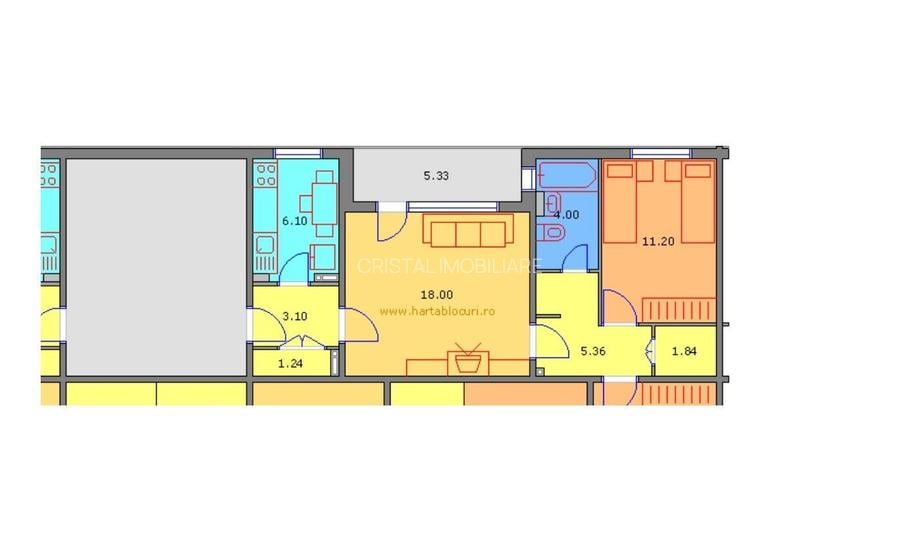 De vanzare Apartament 2 camere Gorjului - 8