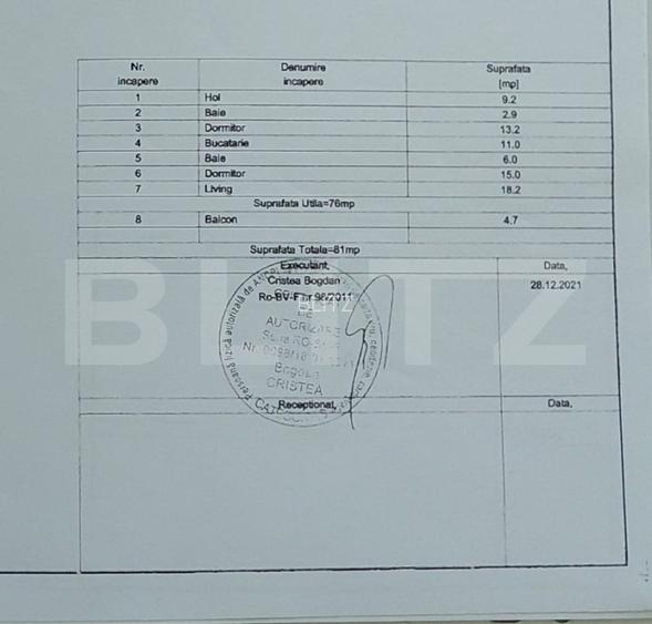 APARTAMENT 3 CAMERE LUX, CU PARCARE SI BOXA, PRIVELISTE DEOSEBITA - 17