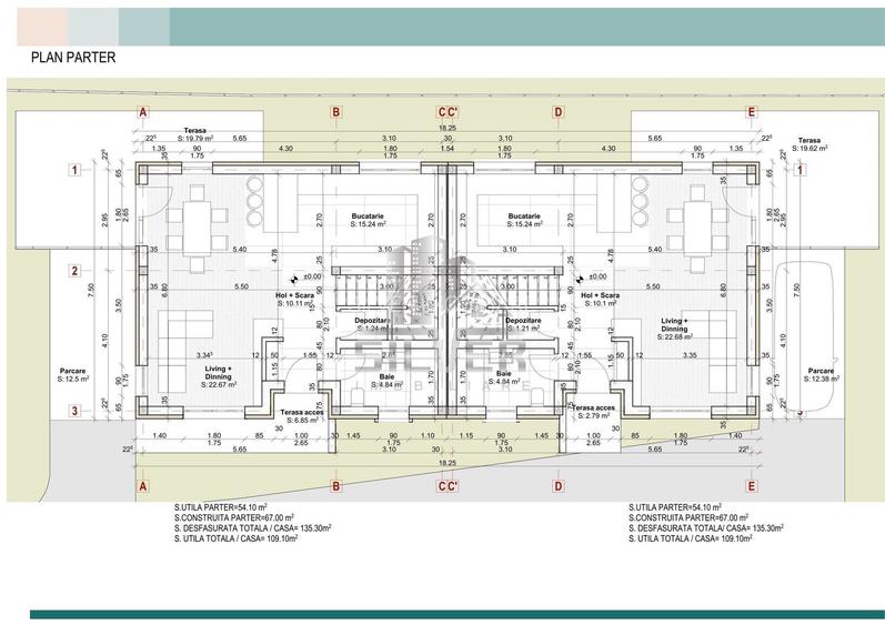 Case  tip duplex in zona centrala Gilau. - 5