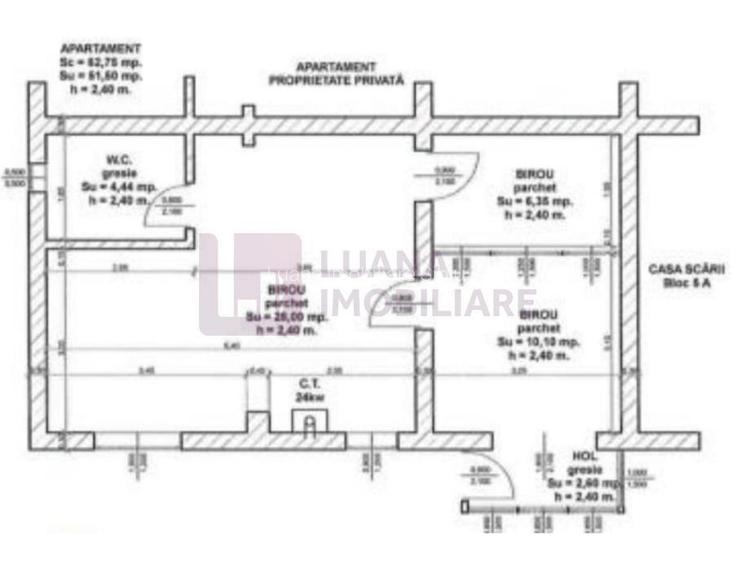 Spatiu comercial de inchiriat | Scoala de Inot  | 52  mp | acces din strada | - 8