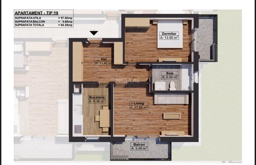 Vănd Apartament 2 Can Strada Trifoiului Dobroesti Fundeni  - 13