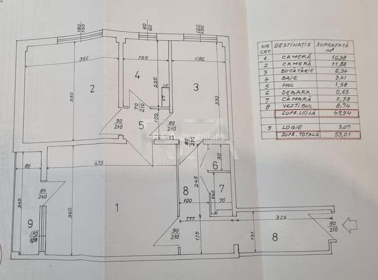 2 camere, renovat, Parcul Moghioroș - 13
