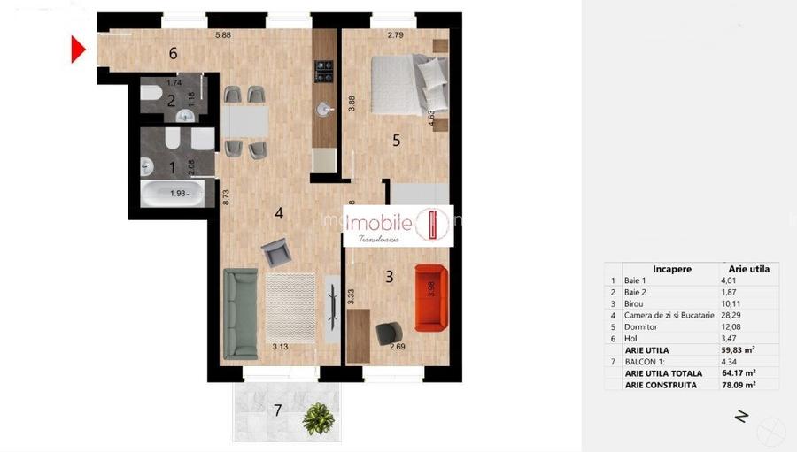 Apartament 3 camere Bloc Nou Zorilor | Comision Zero  - 2