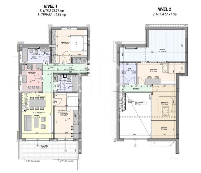 Penthouse 5 camere, 133.40 mp utili, balcon 12.84 mp|zona Cristian - 4