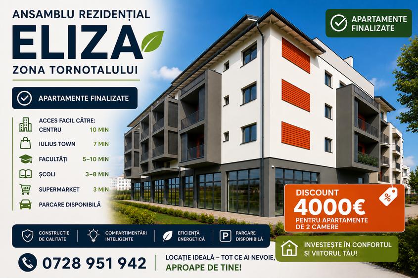 VreauCasaNoua - Apartament 2 camere , Tornontalului