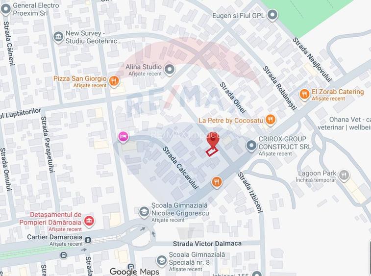 Teren 401 mp, deschidere 13,4, Bucuresti, strada Izbiceni,  Damaroaia - 2