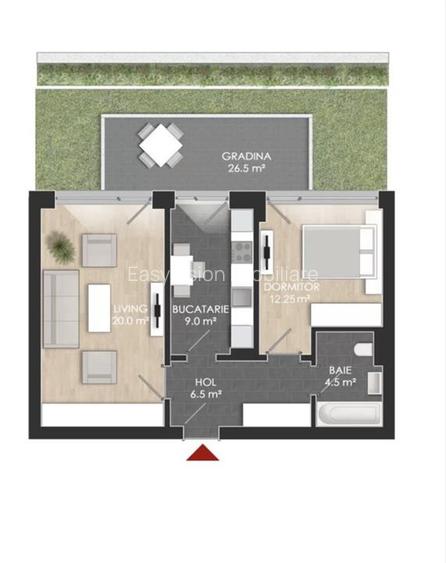 Apartament 2 camere | Atria Urban Resort | Aviatiei | Sector 1 - 4