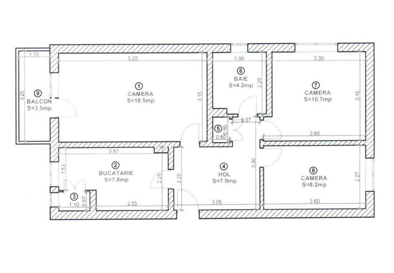 Apartament 3 camere, etaj 4, Vasile Aaron - 9