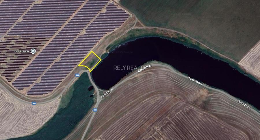 Vanzare teren Loc. Frasinet, 2.000 mp, deschidere lac 50 m, comision 0% - 2