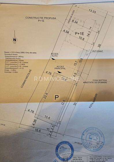 Protrietate teren 3751mp Domnesti - 2