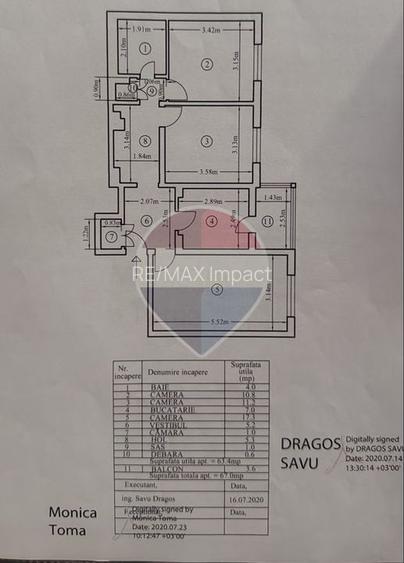 Apartament 3 camere de vanzare, balcon, renovat,  Berceni, sector 4 - 29