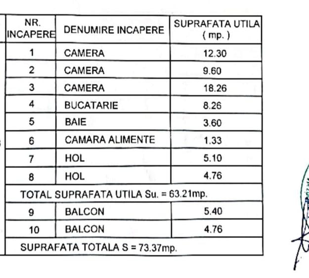 Ap. 3 camere, 2 balcoane  Calea Martirilor - Spitalul Județean - 9