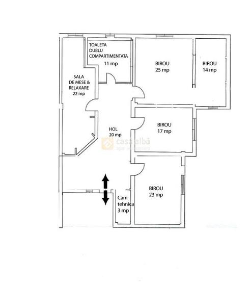 Central, spatiu birouri 135mp, amenajat - 3