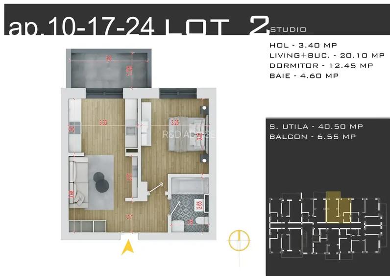 Apartament 2 camere REDUCERE pentru PARCARE Theodor Pallady - 10
