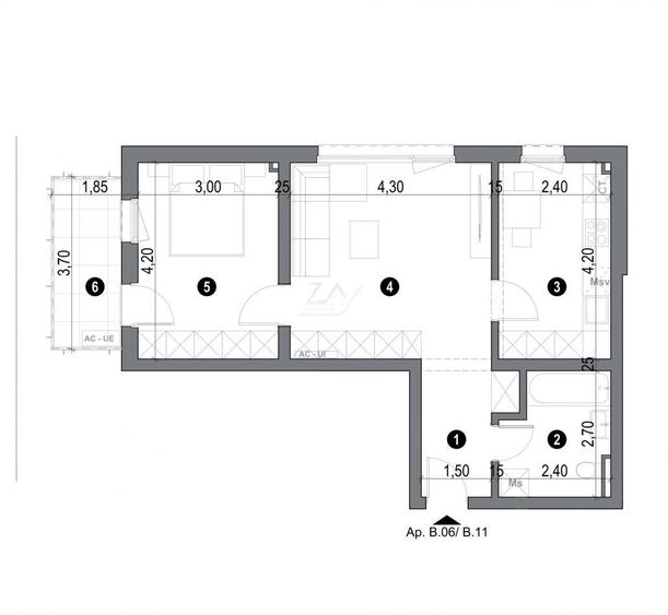 Bucatarie inchisa. Lift. Loc de parcare. - 9