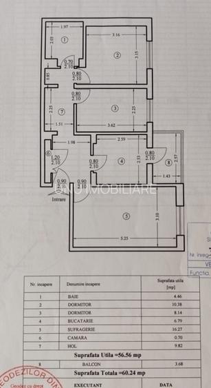 Podul de Fier-3 Camere Decomandat-bloc 82' - 14