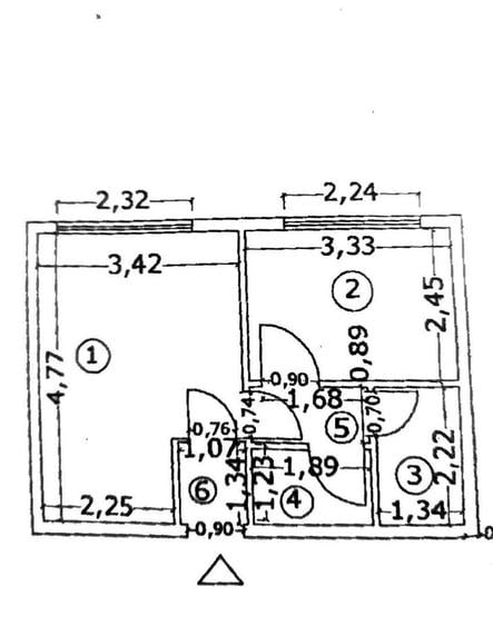 Militari-Gorjului-Moinesti  2 camere - 8